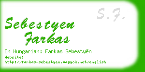 sebestyen farkas business card